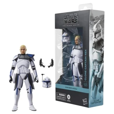 Image of Star Wars The Black Series Clone Captain Rex, Ahsoka Premium Collectible 15 cm Action Figure