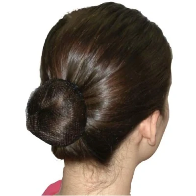 Image of Mytoptrendz® Pack of 3 Invisible Hair Nets bun Black Fine Equestrian Snood Cover (Black piece net)
