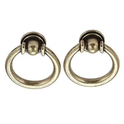 Image of Mgoodoo 10Pcs Vintage Bronze Cabinet Knob Drawer Pull Ring Hardware for Kitchen Cupboard Closet Door Handles 1.57 Inch(40mm)