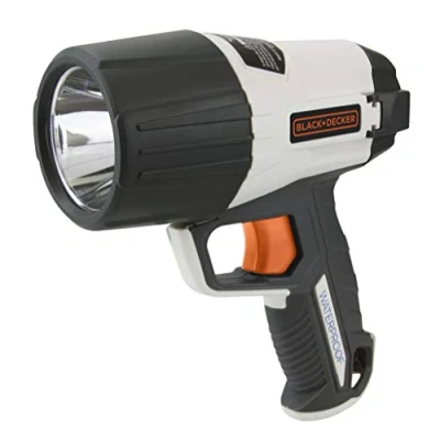 Image of Black &amp; Decker LED Floodlight Waterproof and Rechargeable Torch with Halo Energy Saving Mode (500 Lumens, 5 Watts)