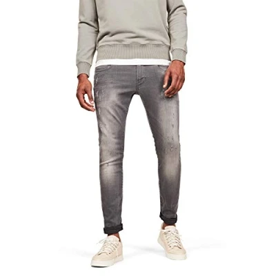 Image of G STAR Men&#039;s Revend Skinny, Grey (lt Aged Destroy 51010 6132 1243), 33W / 32L