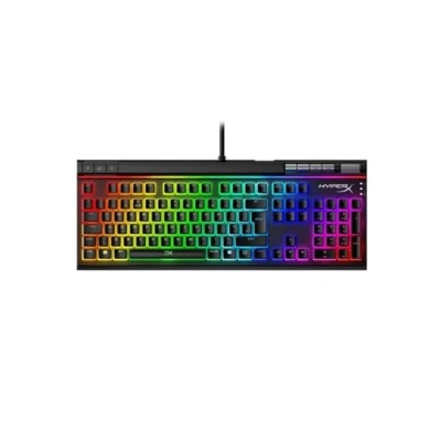 Image of HyperX Alloy Elite 2 Mechanical Gaming Keyboard, Red Linear Switch, Software Controlled Light &amp; Macro Customization, ABS Pudding Keycaps, Media Controls, RGB LED Backlit (UK Layout)