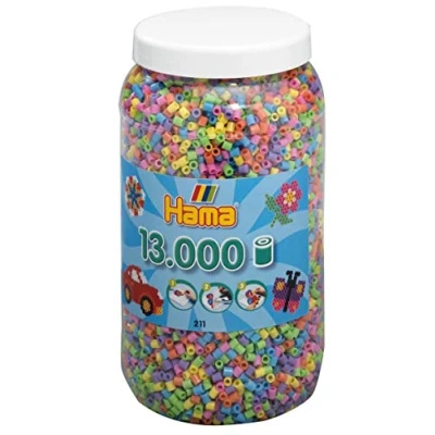 Image of Hama Beads Pastel Mix in Tub