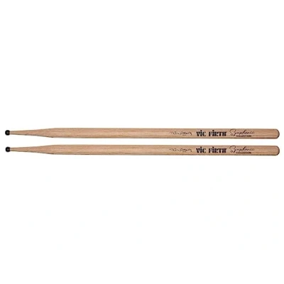 Image of Vic FIrth Symphonic Collection Snare Drumsticks Ted Atkatz Persimmon Nylon Tip