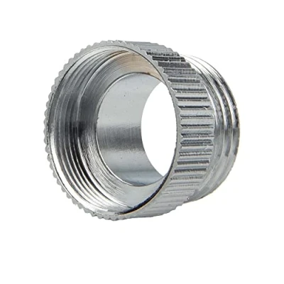 Image of tecuro Tap Connector Adapter Adaptor Transition Piece for Spouts AG 1/2 to Female Thread M22 x 1 Brass Chrome 4699111