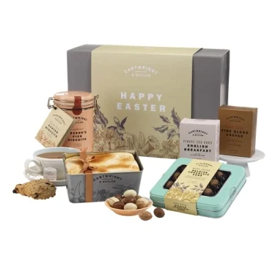 Image of Cartwright &amp; Butler Easter Treat Gift Box Food Hamper Luxury Confectionery Basket Afternoon Tea