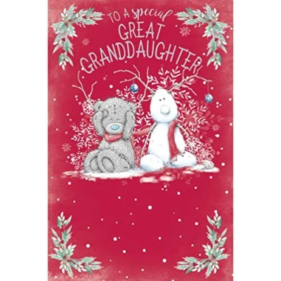 Image of Me To You Bear Special Great Granddaughter Christmas Card