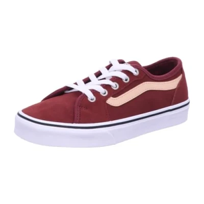 Image of Vans Women&#039;s Filmore Decon Sneaker, Metallic SIDESTRIPE Brown, 4 UK