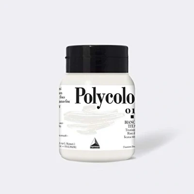 Image of MAIMERI Polycolor 500 ml Fine Vinyl Paint, Titanium White