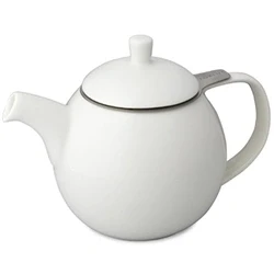 Image of Forlife White Curve Teapot 45oz