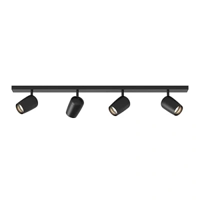 Image of Astro Koto Four Bar Dimmable Indoor Spotlight (Matt Black), GU10 LED Lamp, Designed in Britain 1478007 3 Years Guarantee