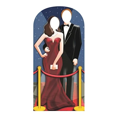 Image of Star Cutouts SC170 Red Carpet Stand in Cardboard Cut Out