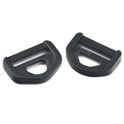 Image of fujiyuan 100 Sets Plastic Adjuster Triangle With Bar Swivel Clip D Ring Buckle for Webbing Strap Belt Black 25mm 1&quot;