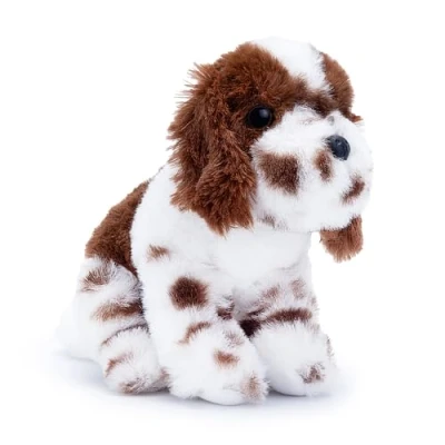 Image of Zappi Co Palm Pups Springer Spaniel Plush Toy (15cm) Springie Pup Soft, Cuddly, 100% Recycled Energetic Playmate