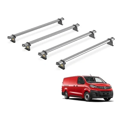 Image of Van Guard Trade Roof Rack for Vauxhall Vivaro (2019+) 4 Steel Bars [Only Suitable Models with Twin Rear Doors] UltiBar SB335