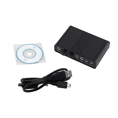 Image of Cuifati USB 5.1 Audio sound Card,6 Channel Card External Digital Optical SPDIF Output Adapter for PC,with mixing function,Plug and Play