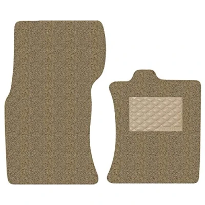 Image of Nicoman Spaghetti All Weather Fully Tailored Car mats Fit【2016 2019 XF Saloon/Estate X260 】(Front Set 2 Piece,Beige)