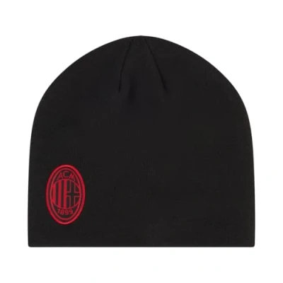 Image of AC Milan Official Logo Mens Womens Unisex Winter Warm Hat Black