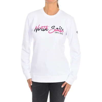 Image of North Sails Womens Long sleeved crew neck sweatshirt 9024250 women White Size Medium