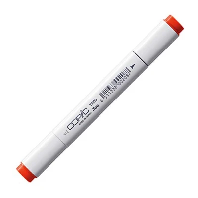 Image of COPIC Classic Coloured Marker Pen (YR 09) Chinese Orange, For Art &amp; Crafts, Colouring, Graphics, Highlighter, Design, Anime, Professional Beginners, Supplies Colouring Books