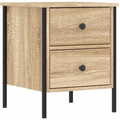 Image of vidaXL Bedside Cabinet Sonoma Oak 40x42x50 cm Engineered Wood