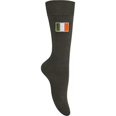 Image of TeddyTs Men&#039;s Republic of Ireland Executive Socks (UK 11 14 EUR (45 49), Emerald Green Flag)