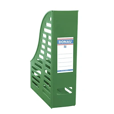 Image of Mesh Magazine File Rack DONAU PP A4 Foldable Green/Document Archiving/Type A4/85 / Kind Mesh/Material PP/Label Single Sided/Colour Green/Format Weight (g/m2) N.a. Width (mm) 85
