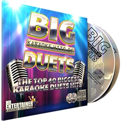 Image of Mr Entertainer Big Karaoke Hits of Duets Double CD+G (CDG) Pack. 40 Top Songs