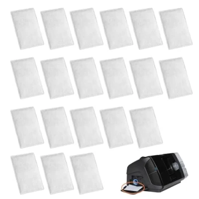 Image of 20 Pcs Filters, Compatible With Resmed Airsense 10, Aircurve S9, And Airstart. S10 S9 Accessories, Cpapfilters These Premium Disposable Replacement Easy To Install For