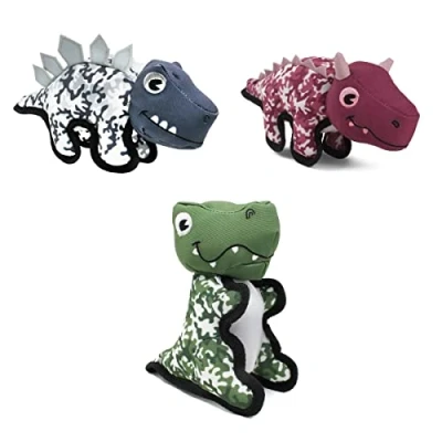 Image of Smart Garden 1pc Dura Dino Squeak Dog Toy 3 Types of Dinosaurs Red/Green/Blue Asorted