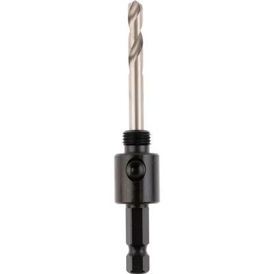 Image of Starrett A1 Hole Saws Arbor 14 30mm Screw Thread Hex Shank With 6.35mm High Speed Pilot Drill Bit Quick Change Mandrel