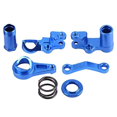 Image of Steering Servo Saver Complete Part Kit, Aluminium Alloy for Traxxas Slash 4X4 1/10 Truck RC Car Model Accessory Accessories