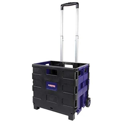 Image of DURATOOL D01419 Light Duty Plastic Folding Trolley, 20kg