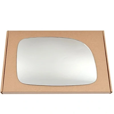 Image of Less4spares Wing Mirror Glass Right Compatible with Hyundai Santa Fe 2006 2009 STICK ON Driver Off Side Convex