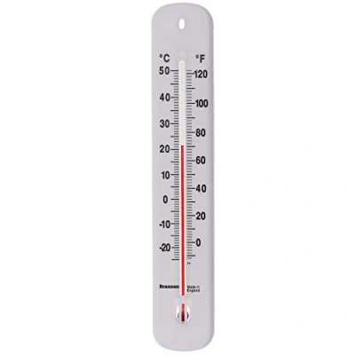 Image of Room Thermometer 215mm Made in UK for Home Office Garden or Greenhouse Indoor and Outdoor