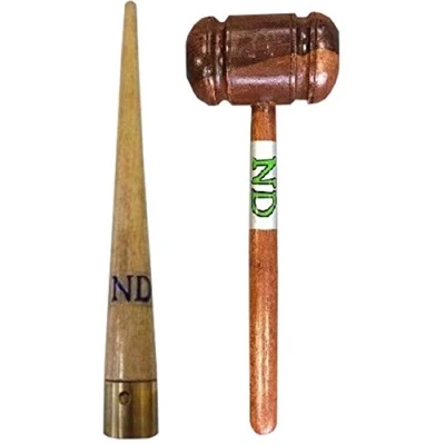 Image of ND Sports Cricket Bat Repair Mallet &amp; Cone,One Size