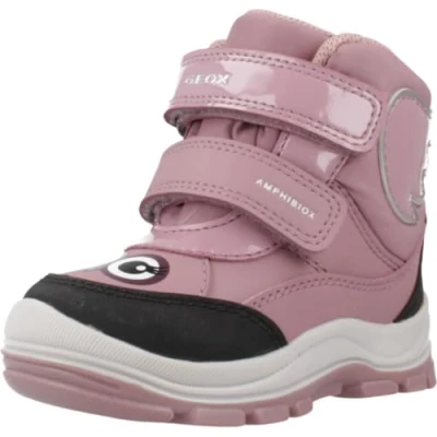 Image of Geox Baby FLANFIL Girl B ABX Snow Boot, DK Pink, 2 UK Child