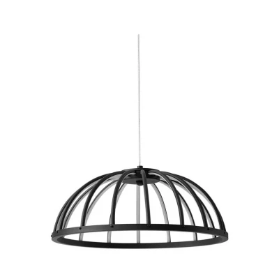 Image of Lucande LED pendant light Attea, black, Ø 40 cm, aluminium