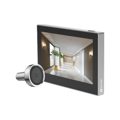Image of EZVIZ Peephole Camera (Door Viewer Cam) Wireless with 4.3&quot; Monitor, 1426mm Hole, 35105mm Door Thickness, 2.4GHz Wi Fi, 1080P HD Video, 90 Day Battery, Indoor Colour Screen, Privacy Protection (CP2)