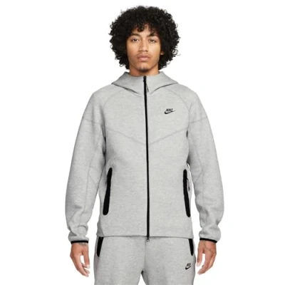 Image of Nike Sportswear Hoodie Zipup sweatshirt, Men&#039;s, Size: XXL, grey heather/black