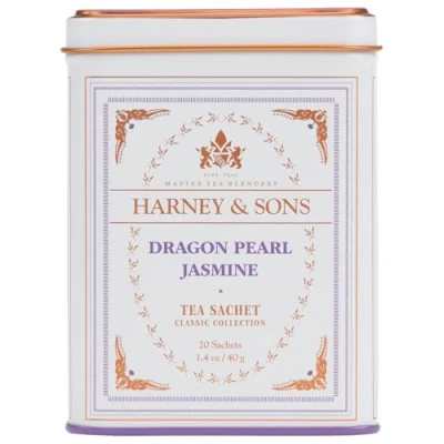 Image of Harney &amp; Sons, Dragon Pearl Jasmine, 20 Tea Sachets, 1.4 oz (40 g)