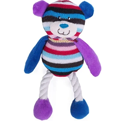 Image of Rosewood Mr Twister Tilly Teddy Dog Toy, Small, multi colour, for All Breed Sizes
