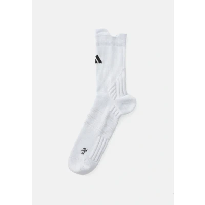 Image of adidas Unisex Tennis Cushioned Crew Socks 1 Pair, dash grey/black, 10.5 12.5