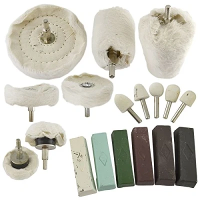 Image of AB Tools 18pc Deluxe Polishing Kit Buffing Metal Car Caravan Spindle Drill Pad TE847