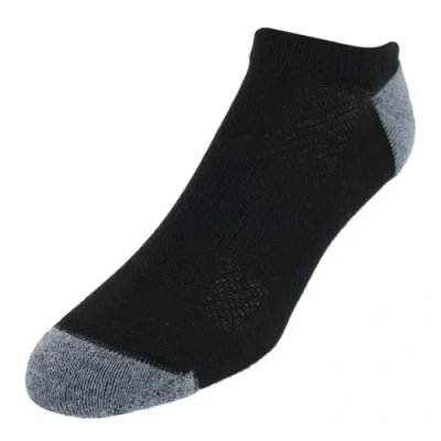 Image of Hanes FreshIQ™ X Temp® Super Low No Show Socks 12 Pack (LTAC10) BLACK 6 12PK