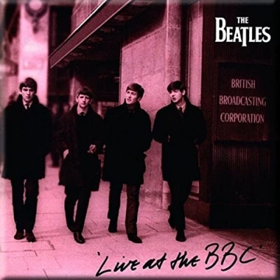 Image of signs unique ro Beatles Live at the BBC (sq) fridge magnet