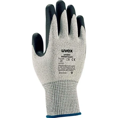 Image of Uvex Unidur 6659 Foam Cut Protection Gloves 1 Pair Resistant Work 08/M