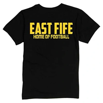 Image of East Fife Home of Fooball Premium Mens TEE Shirt Medium Black