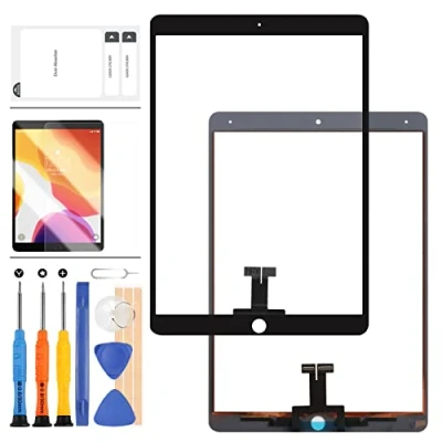 Image of LADYSON For ipad pro 10.5 A1701 A1709 Touch Screen Replacement Kit,(Not LCD, NO Instructions) Digitizer,Glass Repair Parts,Include Tempered Glass (Black)