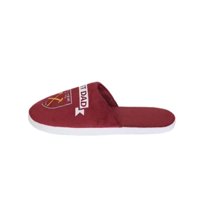 Image of FOCO Officially Licenced West Ham Best Dad Slippers Footwear Small